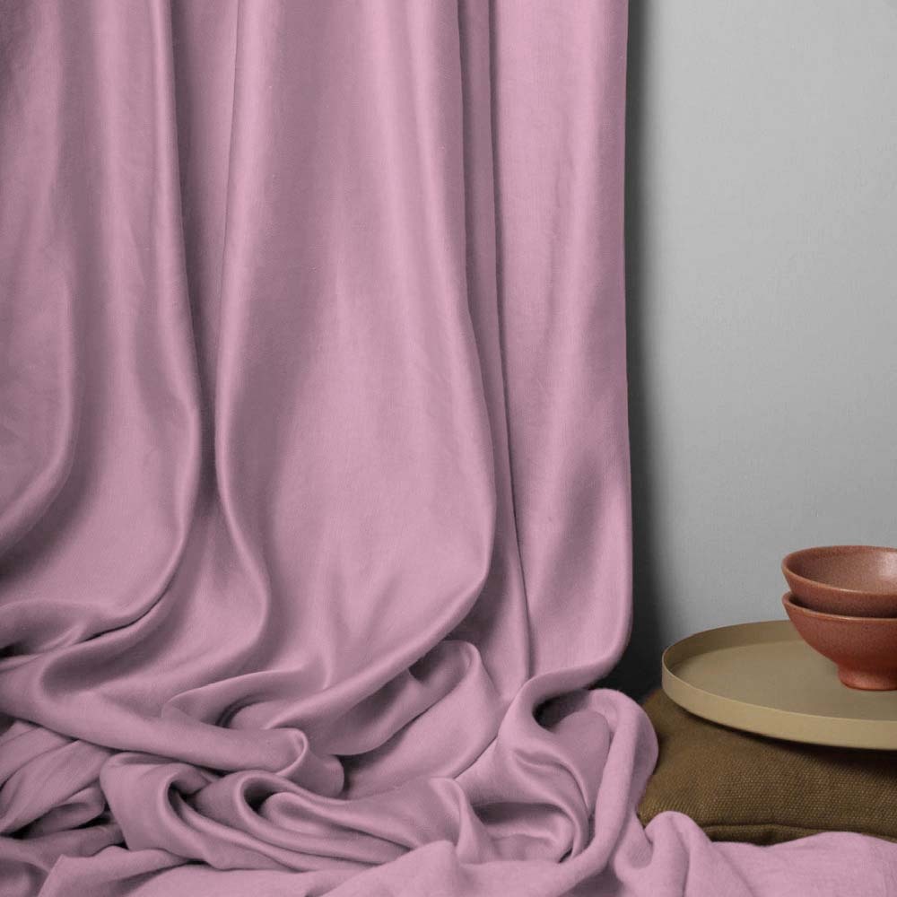 Jacquard Room Darkening Curtains in Rose Quartz Set Of 2 - (P39)