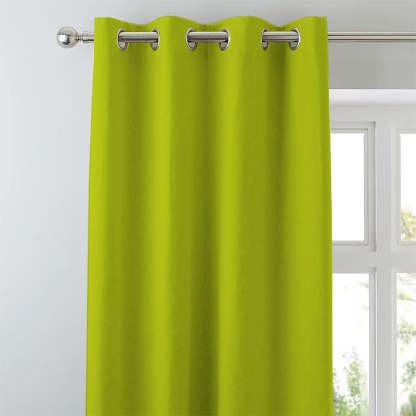 Jacquard Room Darkening Curtains in Lime Green Set Of 2 - (P390)