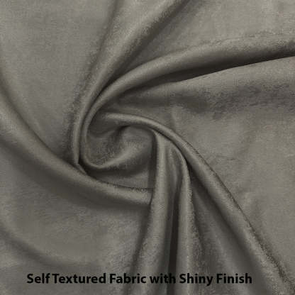 Jacquard Room Darkening Curtains in Dark Silver Grey Set Of 2 - (P391)