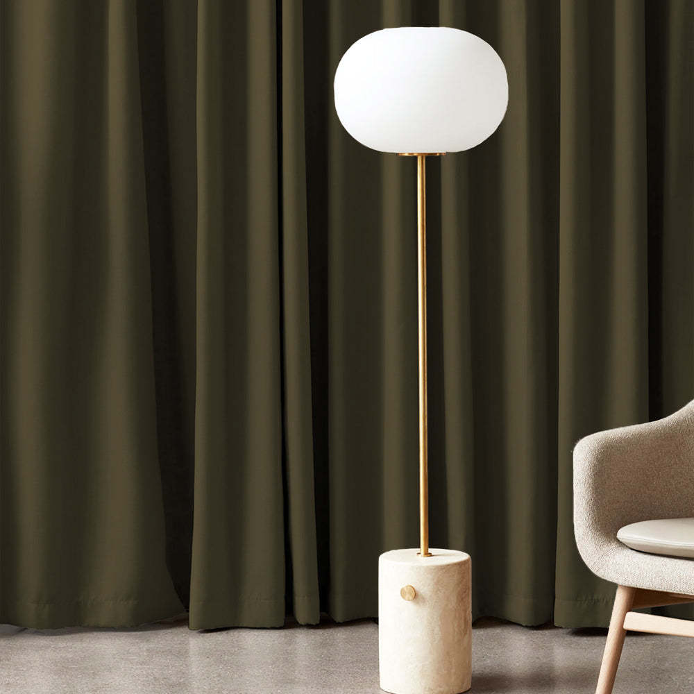 Jacquard Room Darkening Curtains in Carob Brown Set Of 2 - (P392)