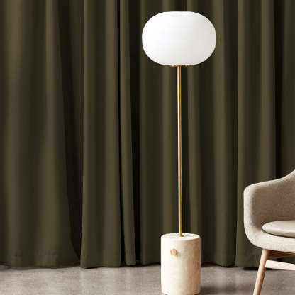 Jacquard Room Darkening Curtains in Carob Brown Set Of 2 - (P392)