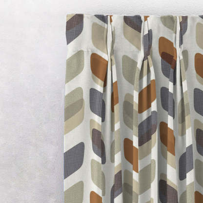 Elegant Geometric Print Room Darkening Curtain - Set of 2 - DS395D