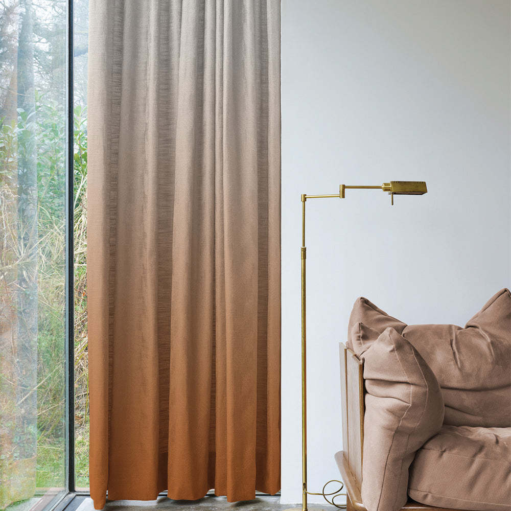 Elegant Ombre Print Room Darkening Curtain Set of 2. OMBRE22