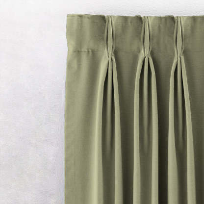 Jacquard Room Darkening Curtains in Flaxen Yellow Set Of 2 - (P399)