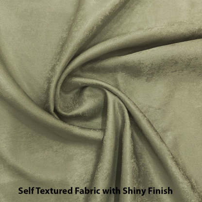 Jacquard Room Darkening Curtains in Flaxen Yellow Set Of 2 - (P399)