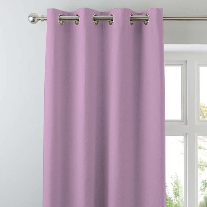 Jacquard Room Darkening Curtains in Lilac Set Of 2 - (P40)