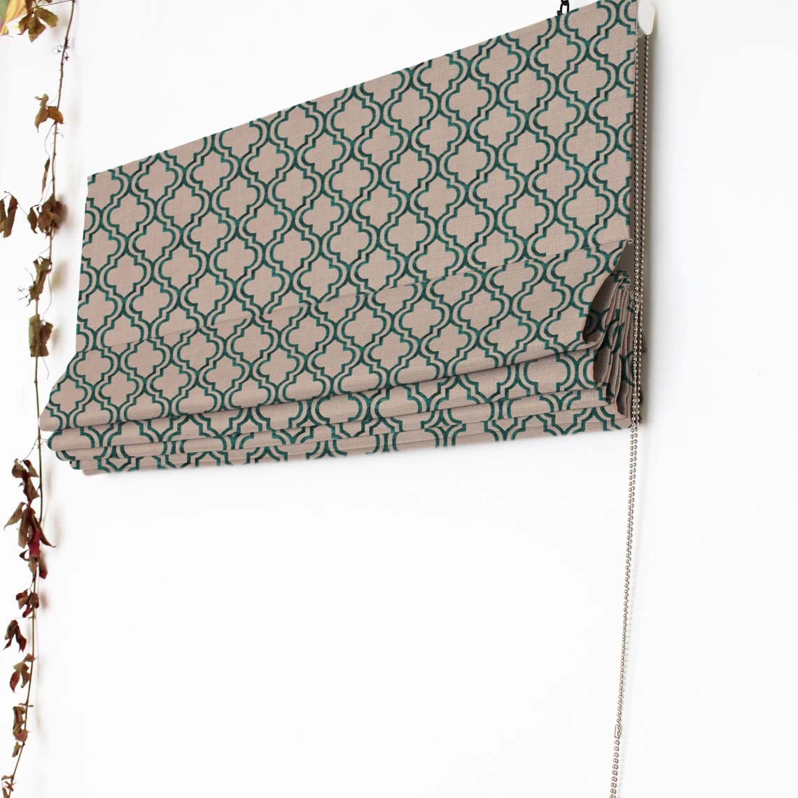 Mystic Treasure Indie Mint Green Satin Roman Blind (DS455B)