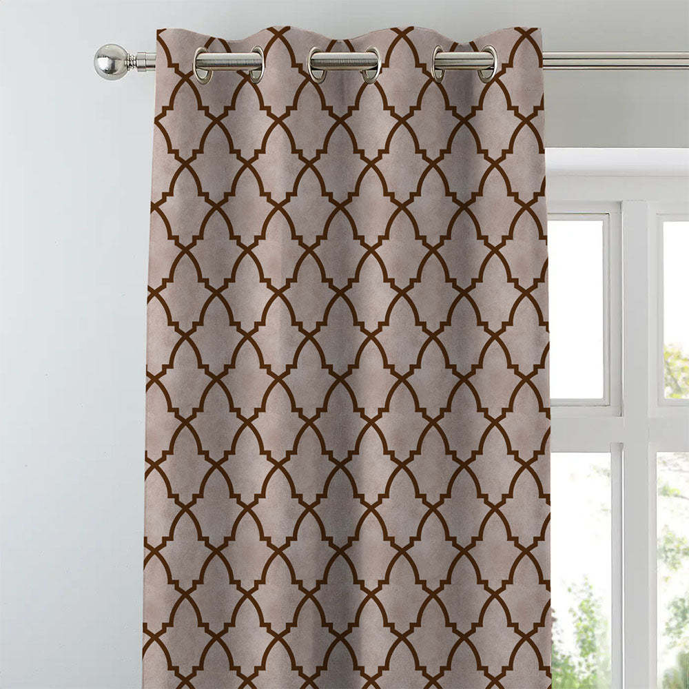 Ethenic Room Darkening Curtain Set of 2 - DS456 D