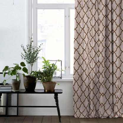Ethenic Room Darkening Curtain Set of 2 - DS456 D