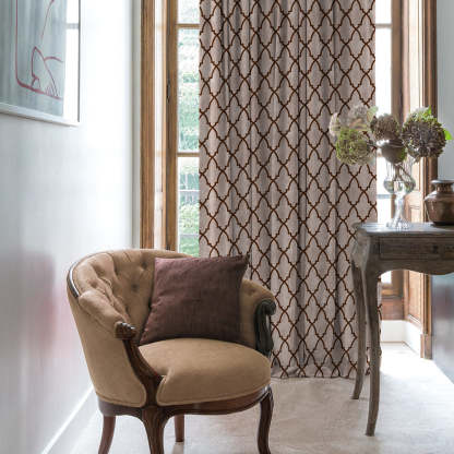 Ethenic Room Darkening Curtain Set of 2 - DS456 D