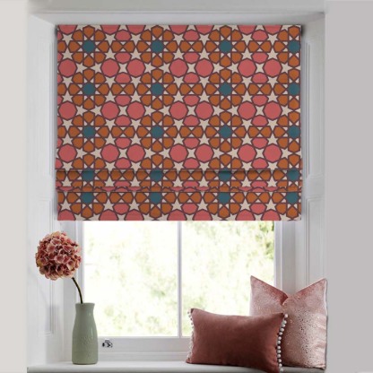 Desert Dream Indie Crepe Pink Satin Roman Blind (DS458C)