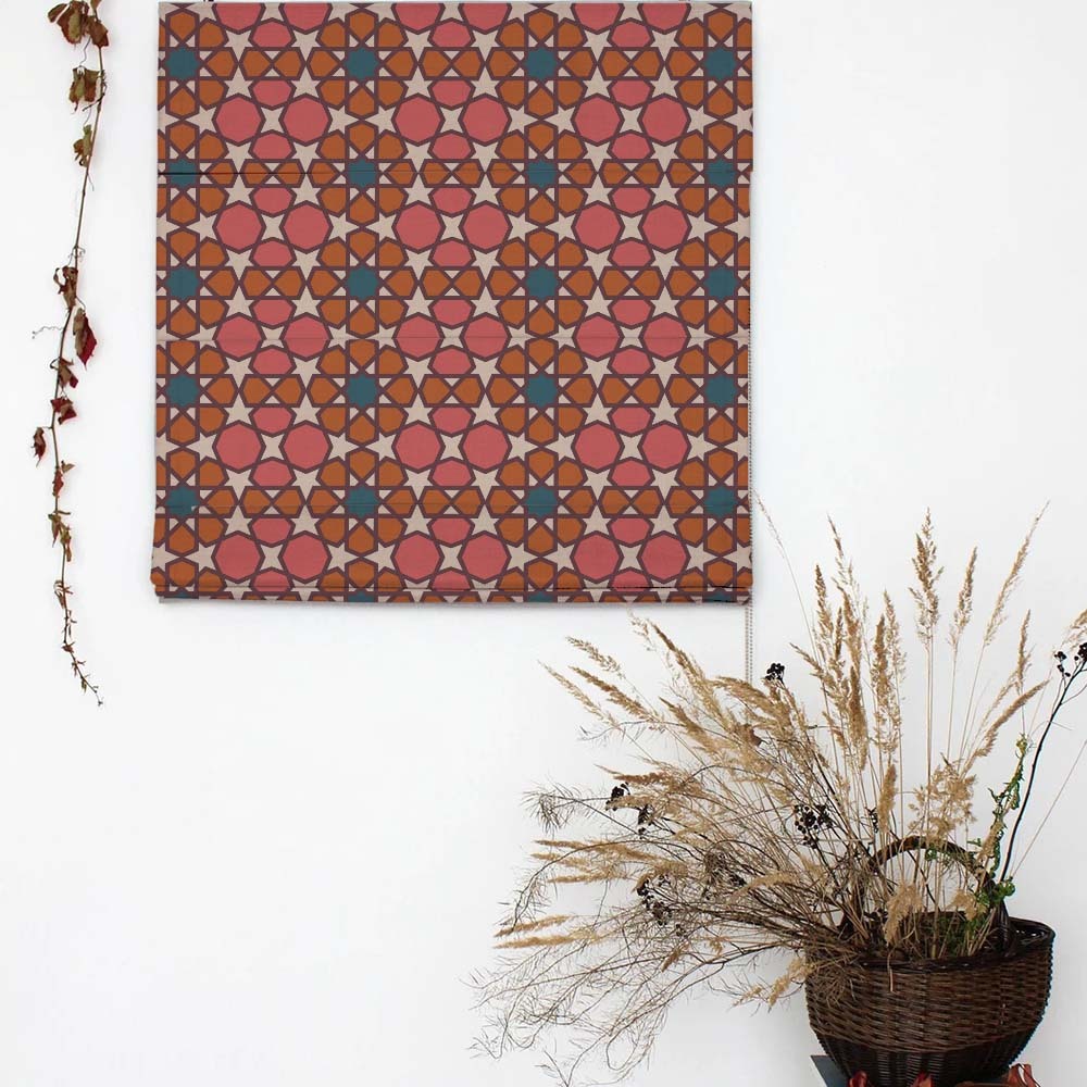 Desert Dream Indie Crepe Pink Satin Roman Blind (DS458C)