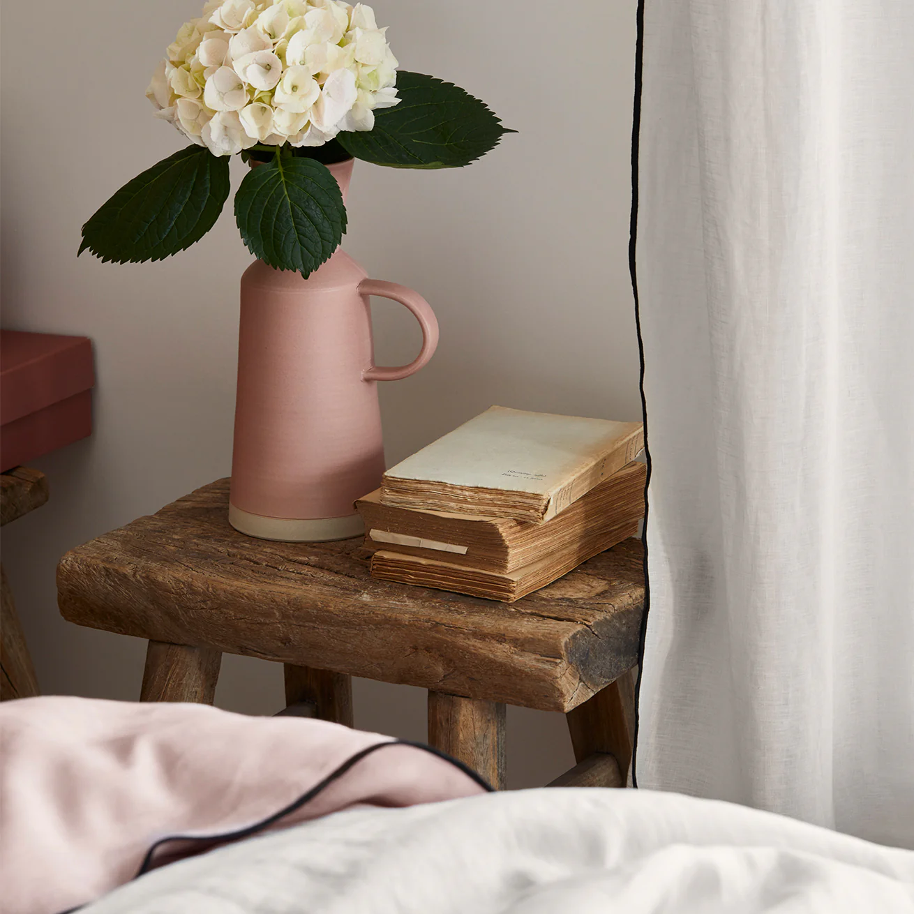 CARLINA Limestone and Black Borden Panel Curtains