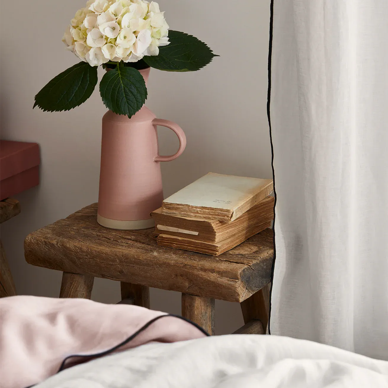 CARLINA Limestone and Black Borden Panel Curtains