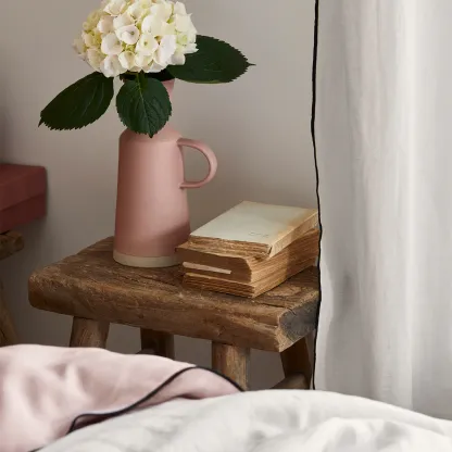 CARLINA Limestone and Black Borden Panel Curtains