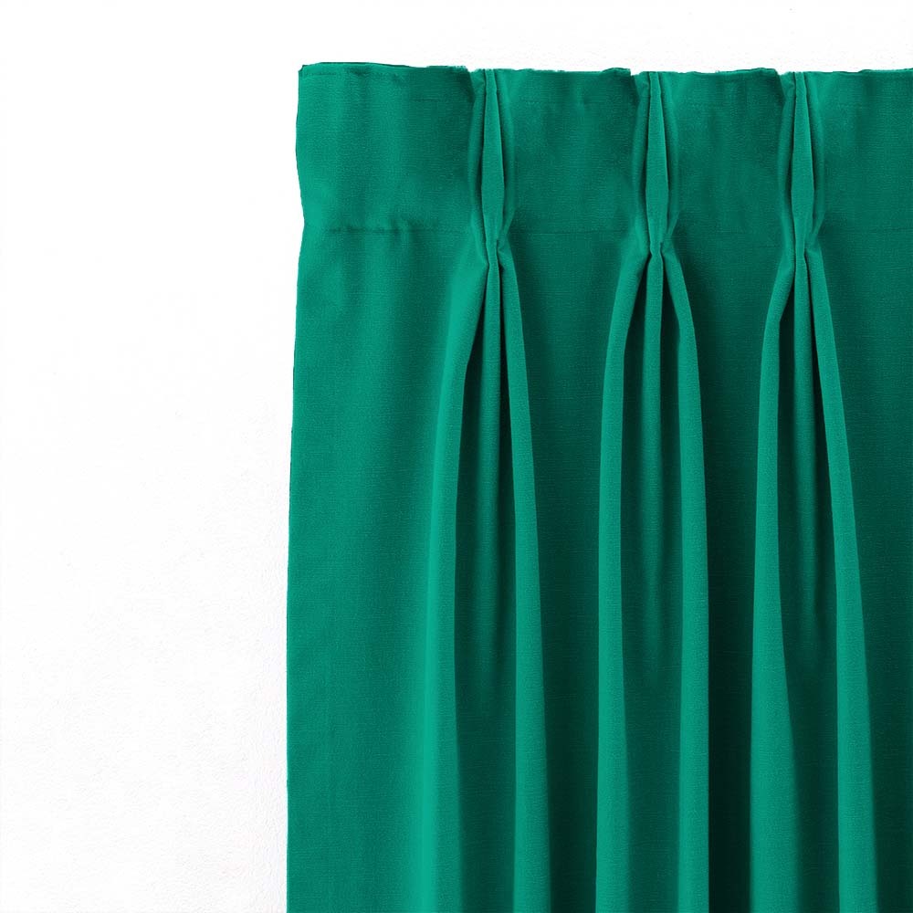 Jacquard Room Darkening Curtains in Tiffany Green Set Of 2 - (P46)