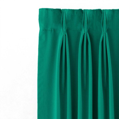 Jacquard Room Darkening Curtains in Tiffany Green Set Of 2 - (P46)