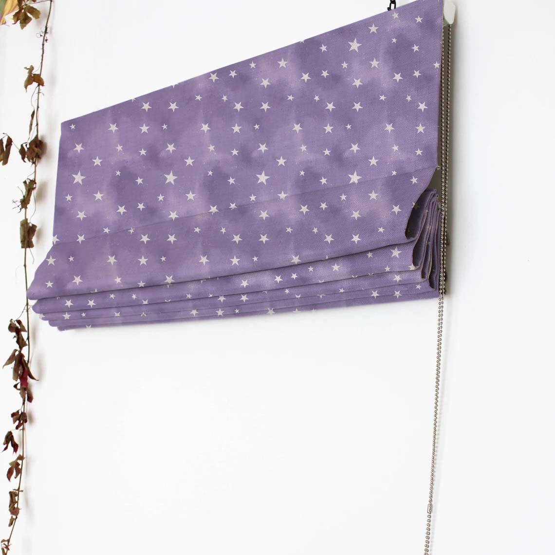 Starry Dreams Kids Deep Purple Satin Roman Blind (DS463A)