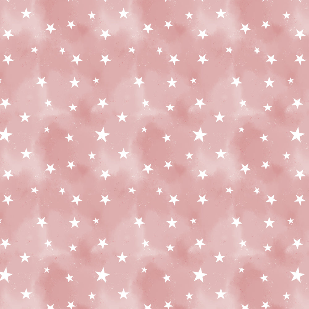 Starry Dreams Kids Peach Pink Heavy Satin Room Darkening Curtains Set Of 2 - (DS463C)