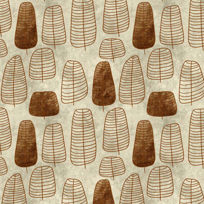 Free Spirit Floral Mud Brown Heavy Satin Room Darkening Curtains Set Of 2 - (DS468D)