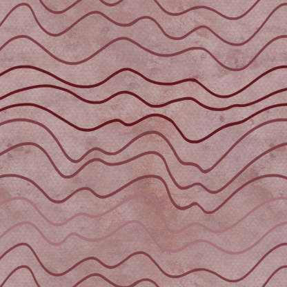 Aqua Swirls Geometric Maroon Heavy Satin Blackout curtains Set Of 2 - (DS469C)