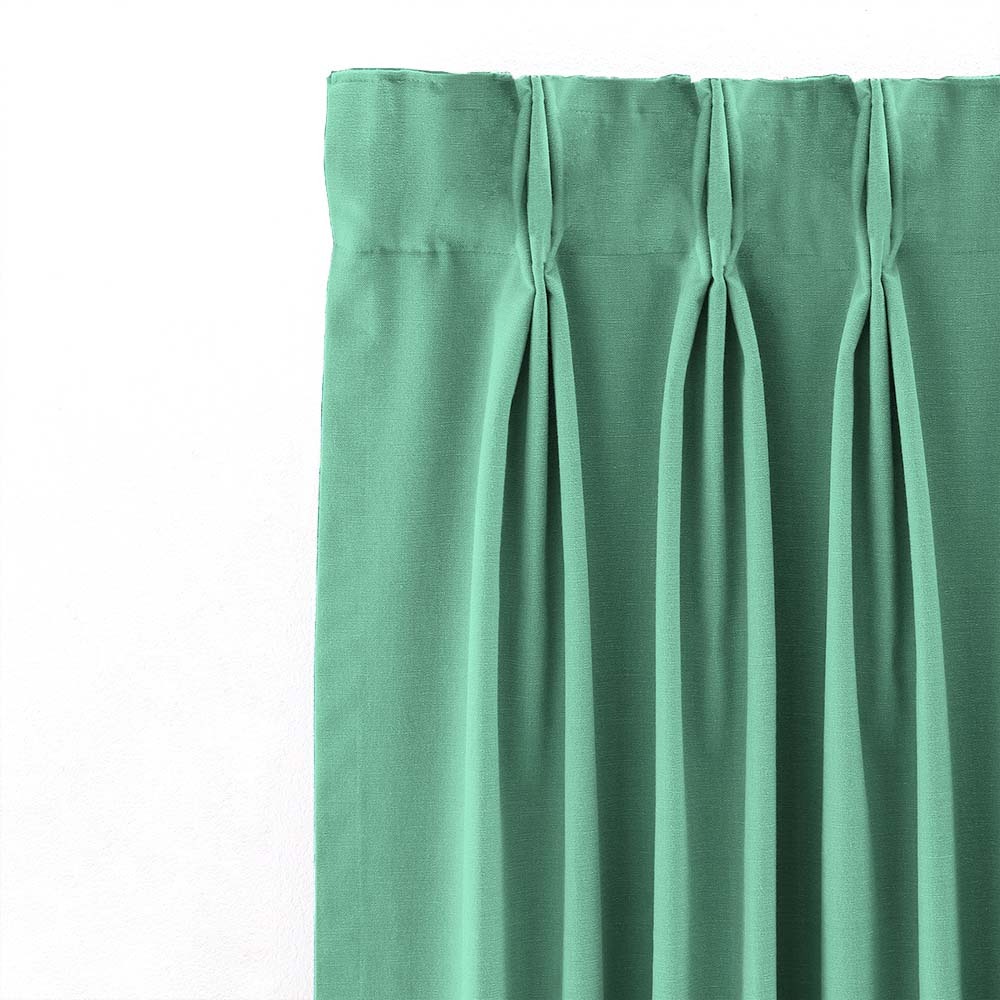 Jacquard Room Darkening Curtains in Sweetleaf Green Set Of 2 - (P47)