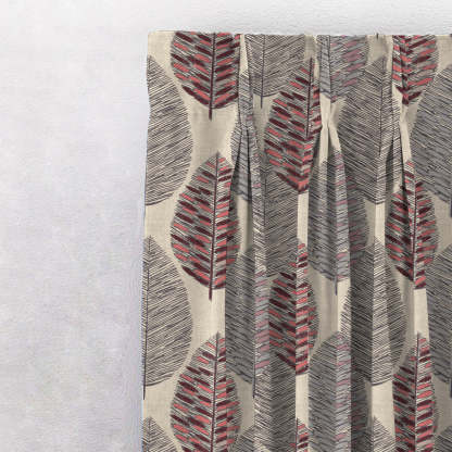 Elegant Floral Print Room Darkening Curtains- Set Of 1pc -DS 480B