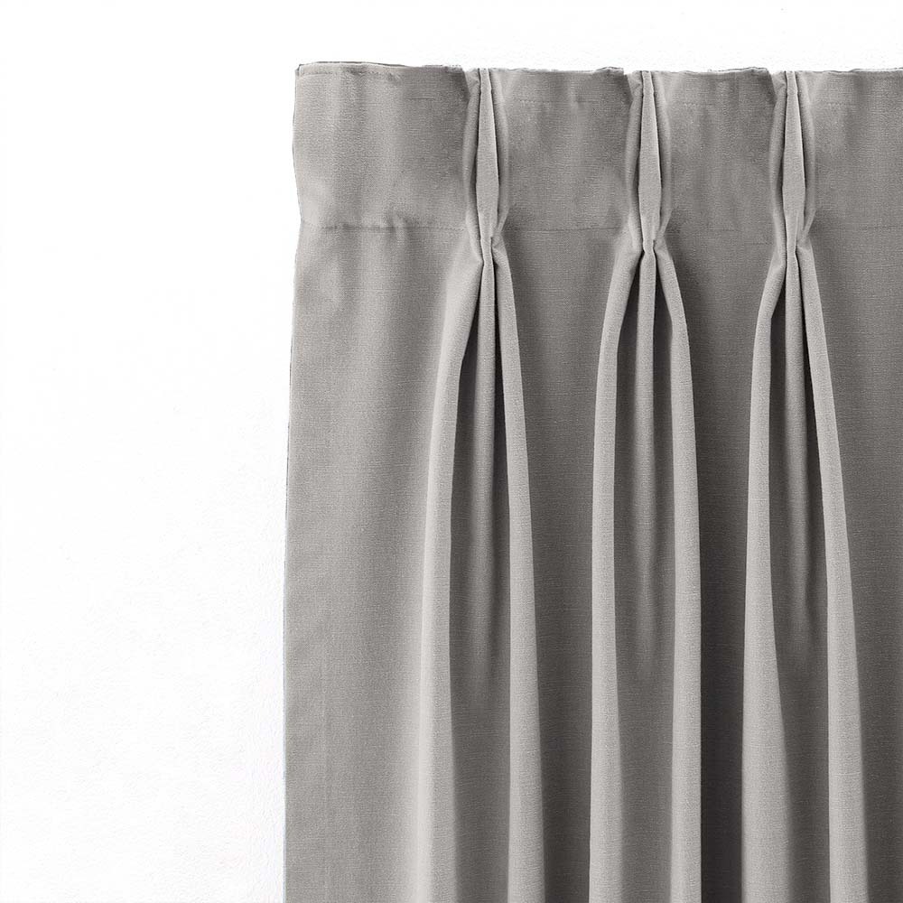 Jacquard Room Darkening Curtains in Smoke Grey Set Of 2 - (P49)