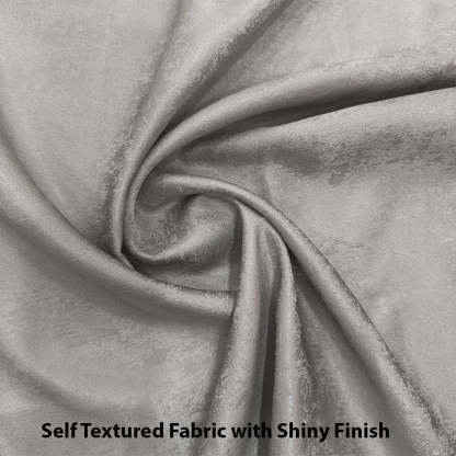 Jacquard Room Darkening Curtains in Smoke Grey Set Of 2 - (P49)
