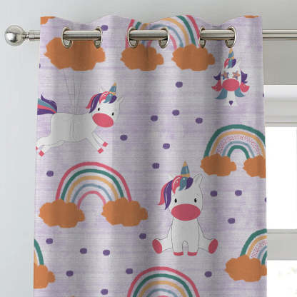 Kids Print Room Darkening Curtains- Set of 2 - DS510E