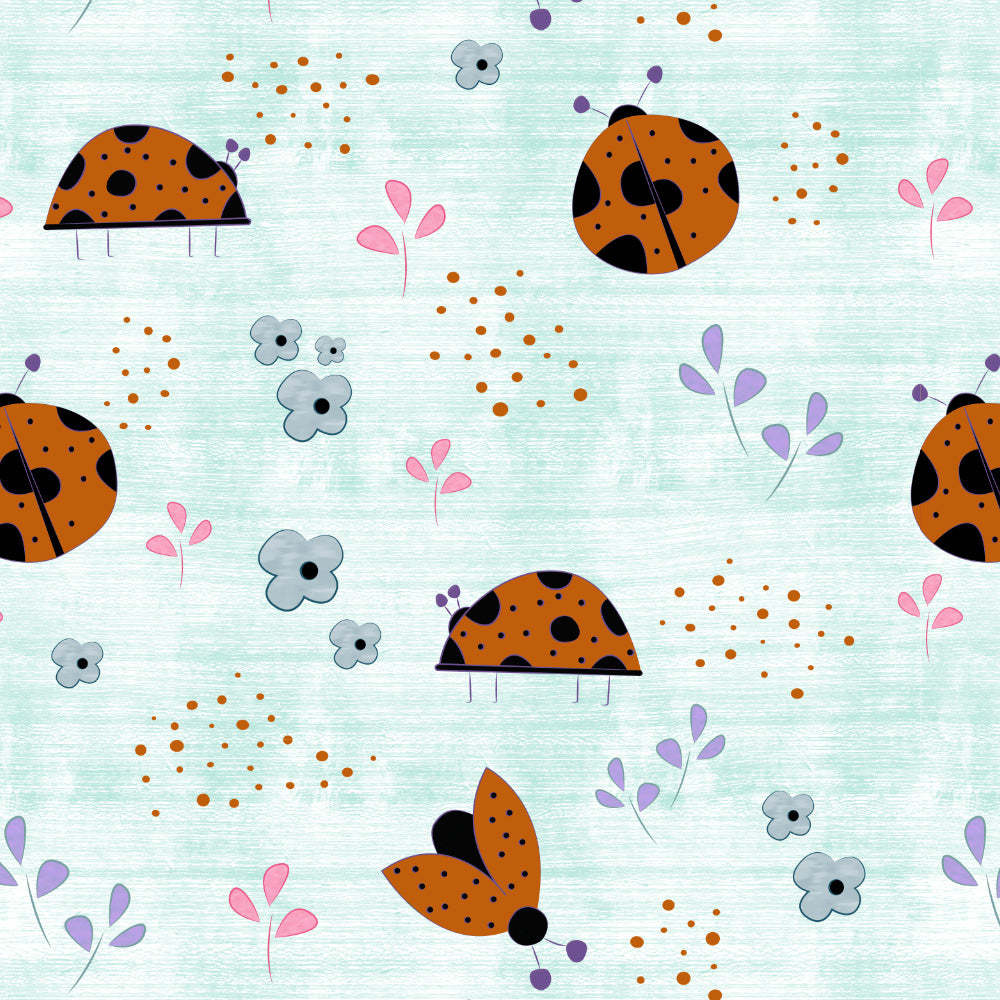 Buggy Bliss Kids Mint Green Heavy Satin Blackout curtains Set Of 2 - (DS511C)