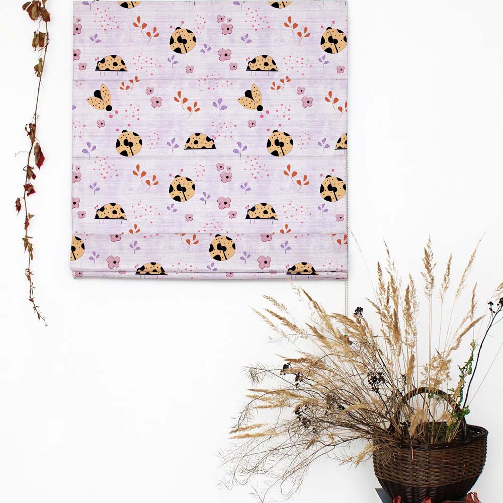 Buggy Bliss Kids Pastel Purple Satin Roman Blind (DS511E)