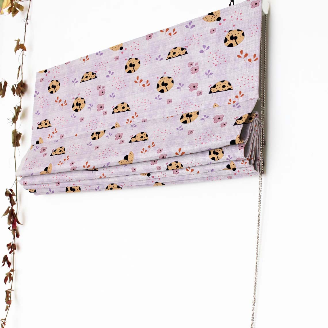 Buggy Bliss Kids Pastel Purple Satin Roman Blind (DS511E)
