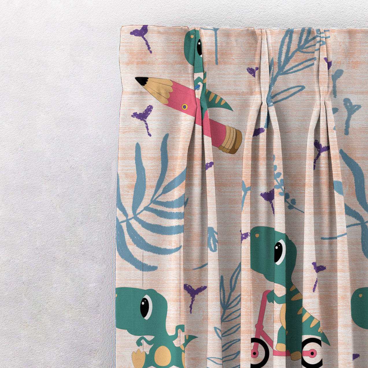 Kids Print Room Darkening Curtains- Set of 2 - DS512F