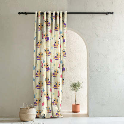 Elegant Kids Print Room Darkening  Curtain - Set Of 1pc - DS513B