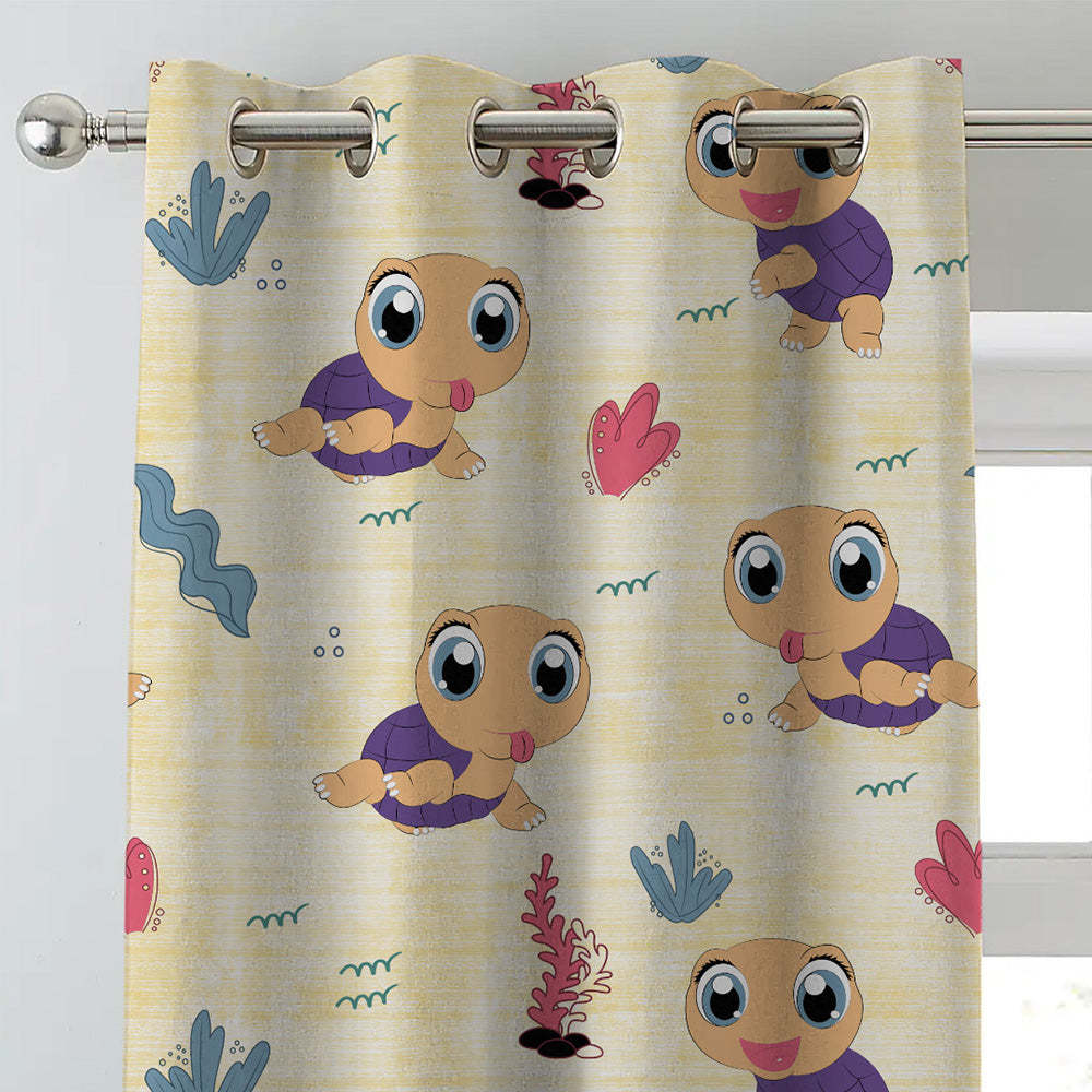 Elegant Kids Print Room Darkening Curtain - Set Of 1pc - DS513B