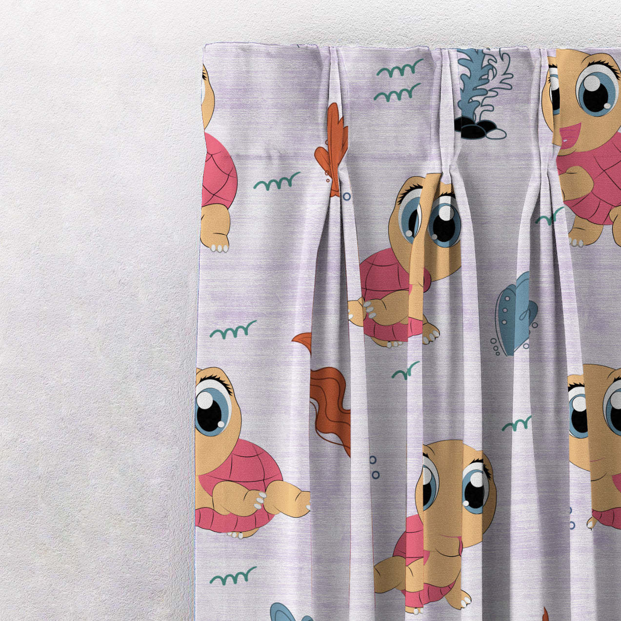 Elegant Kids Print Room Darkening Curtain - Set of 2 - DS513E