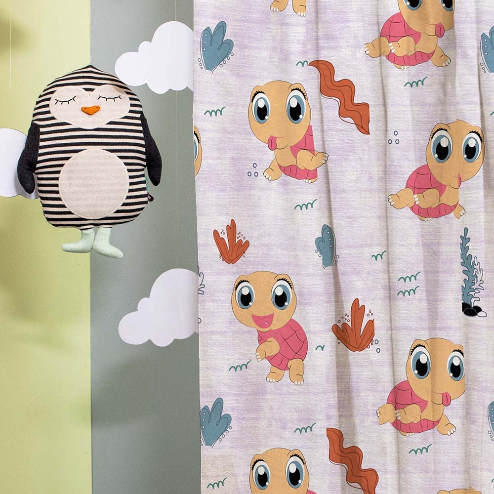 Elegant Kids Print Room Darkening Curtain - Set of 2 - DS513E