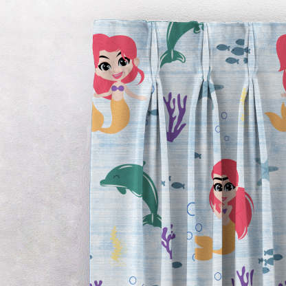 Elegant Kids Print Room Darkening  Curtain - Set of 2 - DS514A