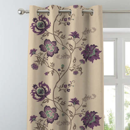 Elegent Indie Print Matt Finish Room Darkening Curtain Set of 2 MTDS516B