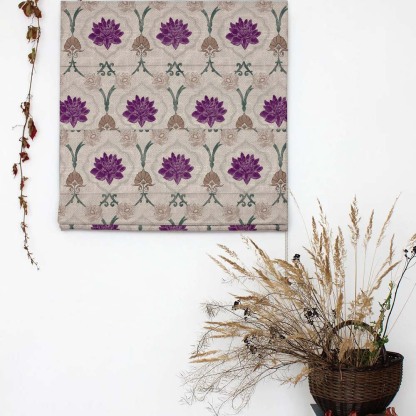 Kamal Indie Offwhite Satin Roman Blind (DS517B)