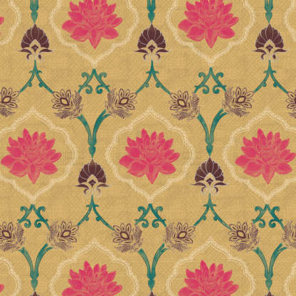 Kamal Indie Saffron Yellow Heavy Satin Blackout curtains Set Of 2 - (DS517C)