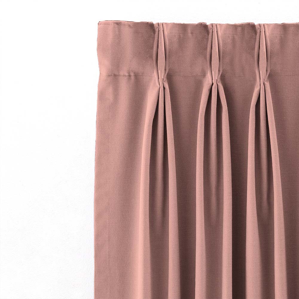 Jacquard Room Darkening Curtains in Pink Pearl Set Of 2 - (P52)