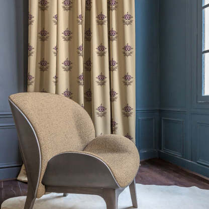 Elegant Ethenic  Print Room Darkening Curtain - Set Of 1pc - DS521B