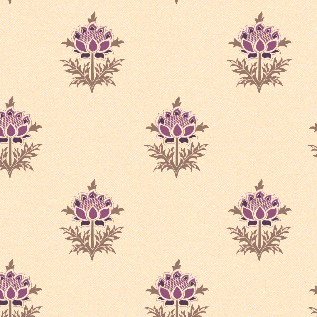 ButtaBliss Indie Plum Purple Heavy Satin Blackout Curtains Set Of 2 - (DS521B)