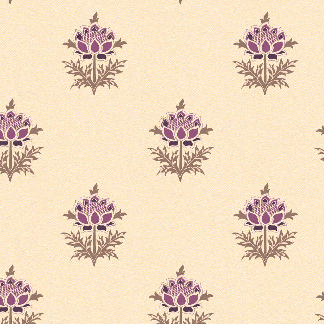ButtaBliss Indie Plum Purple Heavy Satin Blackout Curtains Set Of 2 - (DS521B)