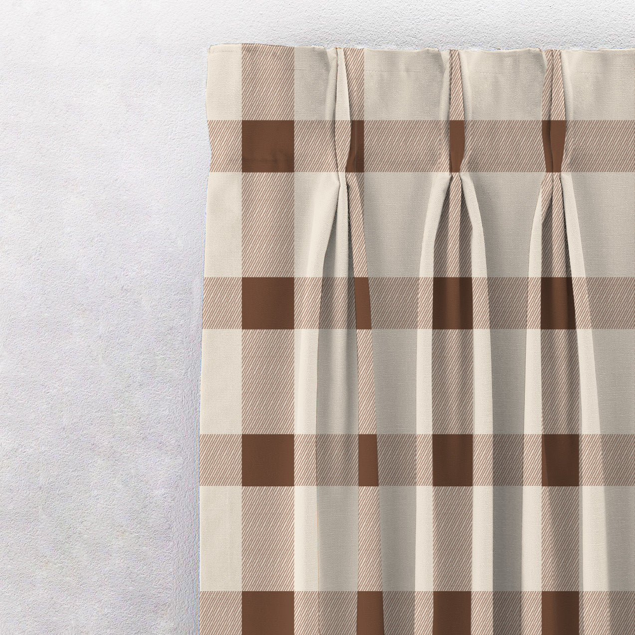 Digital Boho Printed Twill Textured Room Darkening Curtains Set Of 2 - DS535A