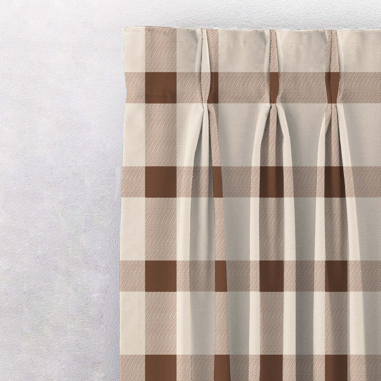 Digital Boho Printed Twill Textured Room Darkening Curtains Set Of 2 - DS535A