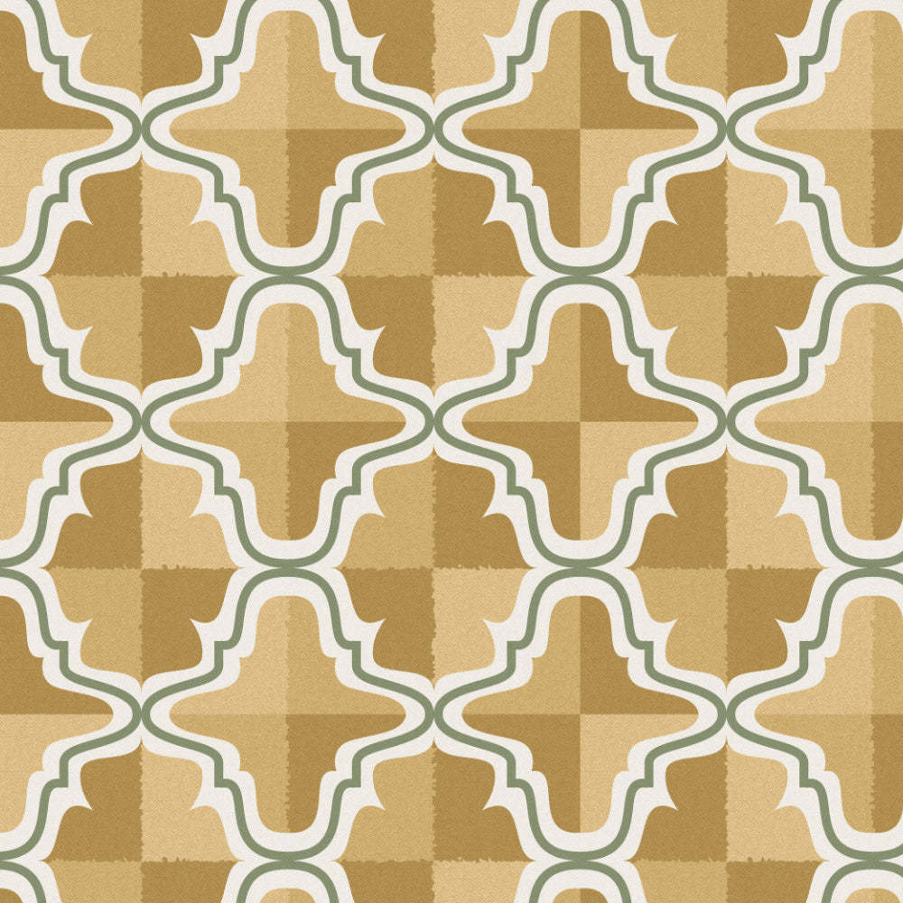 Urban Weave Geometric Corn Yellow Velvet Room Darkening Curtains Set Of 2 - (DS545E)