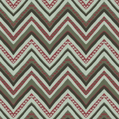 Chevron Harmony Geometric Seafoam Green Velvet Room Darkening Curtains Set Of 2 - (DS548A)